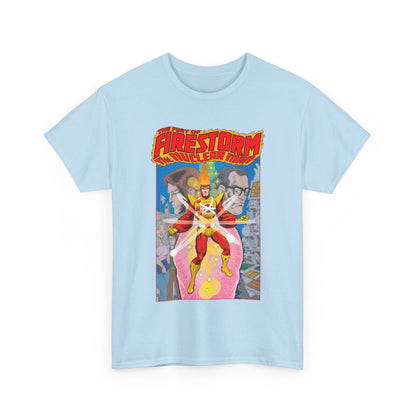 Fury of Firestorm T-Shirt - Pat Broderick Art - The Nuclear Man - Ronnie Raymond, Professor Martin Stein - DC Comics