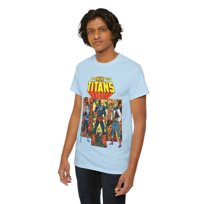 New Teen Titans T-Shirt - George Perez Art - Judas Contract - Nightwing, Jericho, Deathstroke, Changeling. Starfire - DC Comics