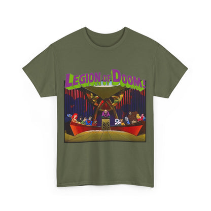 Legion of Doom T-Shirt - Super Friends Cartoon - Lex Luthor, Grodd, Brainiac, Giganta, Riddler, Bizarro, Scarecrow, Hanna-Barbera Animation