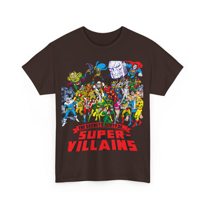 Secret Society of Super-Villains T-Shirt - DC Comics - SSOSV - Luthor, Grodd, Darkseid, Sinestro, Poison Ivy, Mirror Master