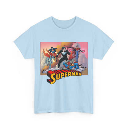 Superman T-Shirt - Tom Grummett Art - Death & Return - Steel, Cyborg, Eradicator - DC Comics