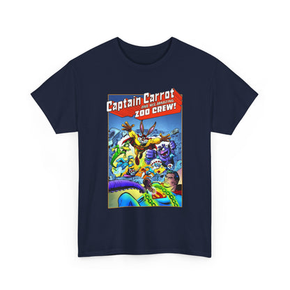 Captain Carrot & Zoo Crew T-Shirt - DC Comics Bronze Age Funny Animals, Superman Guest Star - 1980s