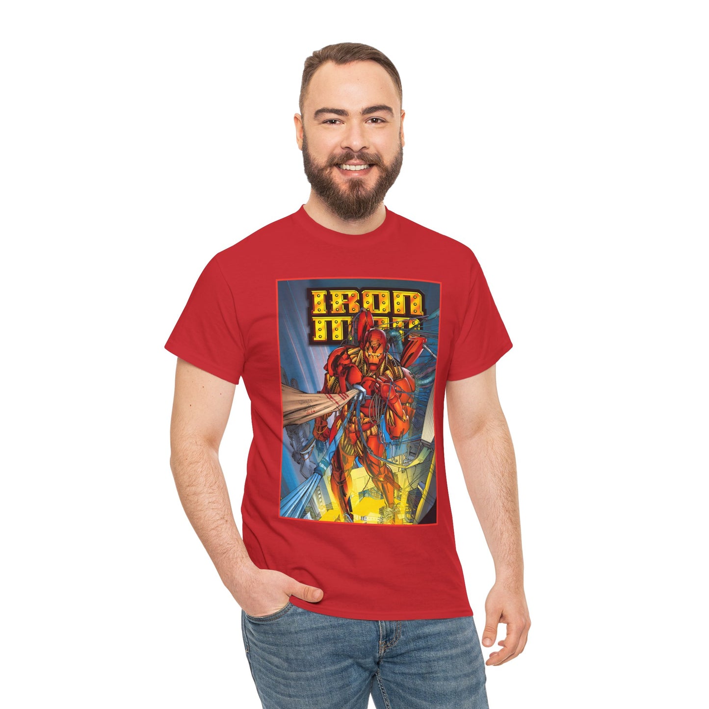 Iron Man T-Shirt - Heroes Reborn Whilce Portacio Art - Popular Marvel Comics Series - Tony Stark