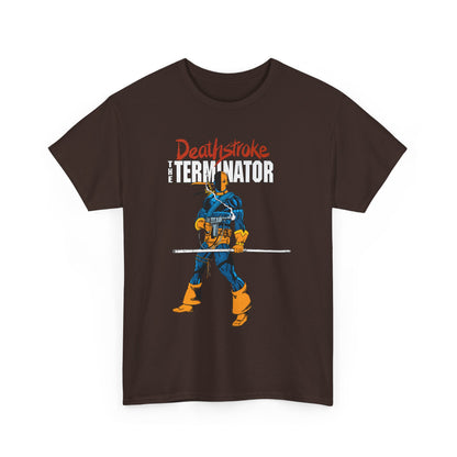 Deathstroke T-Shirt - George Perez Art - New Teen Titans Foe & Mercenary - Slade Wilson, Father of Jericho and Ravager - DC Comics - The Terminator