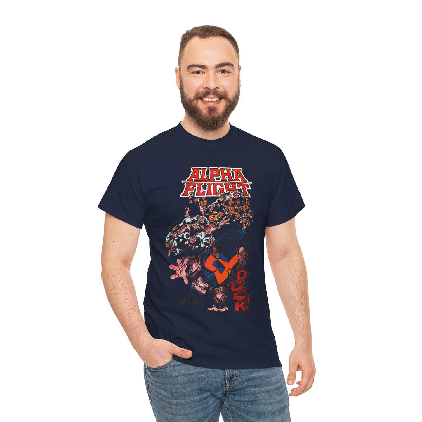 Puck T-Shirt - John Byrne Art - Alpha Flight Member - Marvel Comics