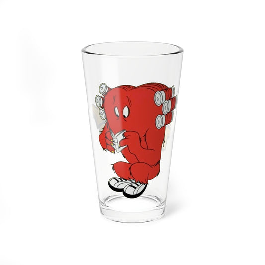 Gossamer Pint Glass, 16oz - Looney Tunes - Hair-Raising Hare - In Curlers - Bugs Bunny Character - WB - Halloween Special