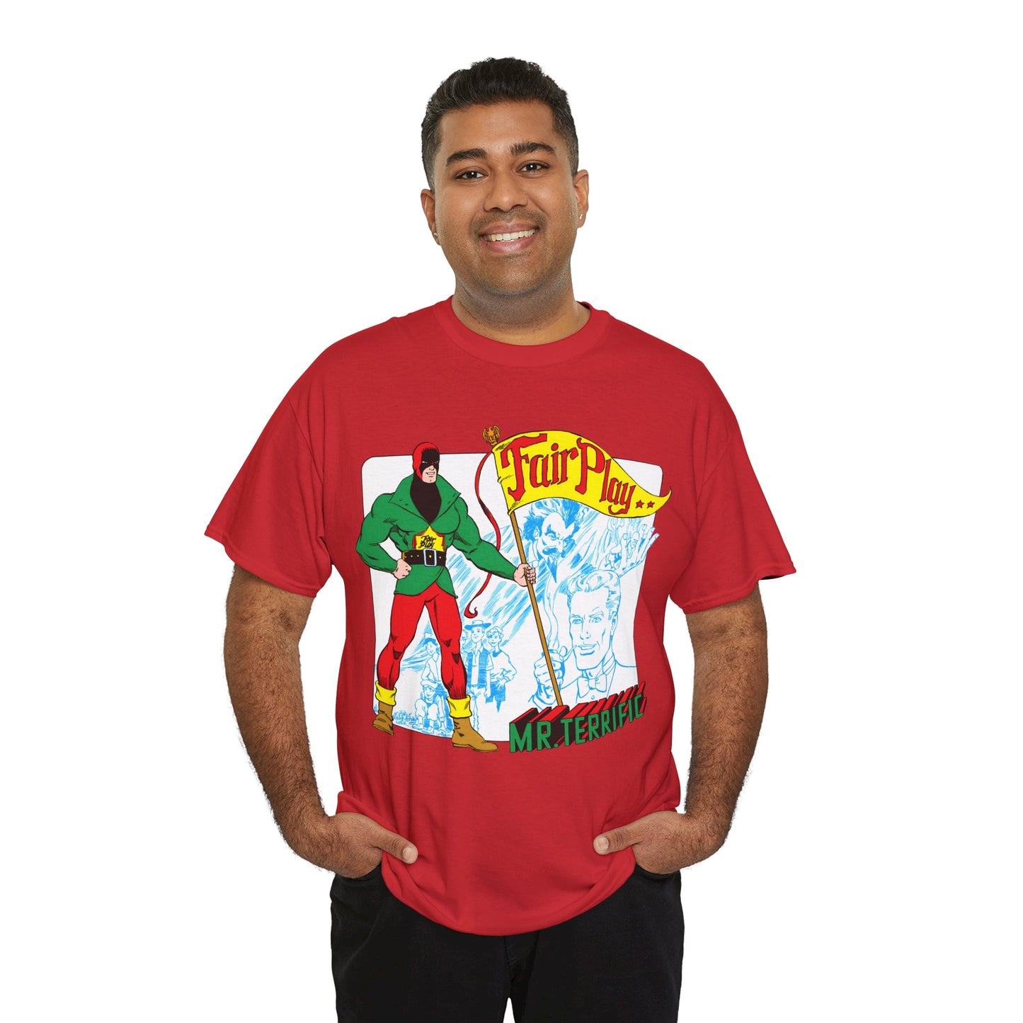 Mr Terrific T-Shirt - Stephen DeStefano Art - Who's Who in the DC Universe Entry - DC Comics