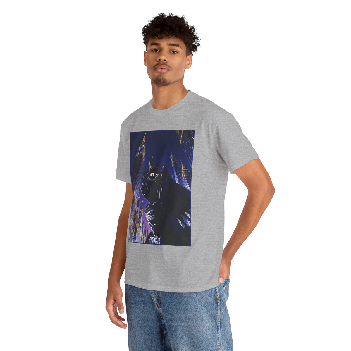 Batman T-Shirt -  Animated Series Art - Gotham City Gargoyle - DC Comics