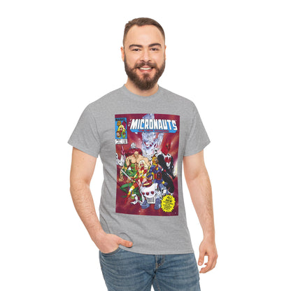 Micronauts: The New Voyages T-Shirt - Commander Arcturus Rann, Biotron, Marionette, Bug - Marvel Comics Series