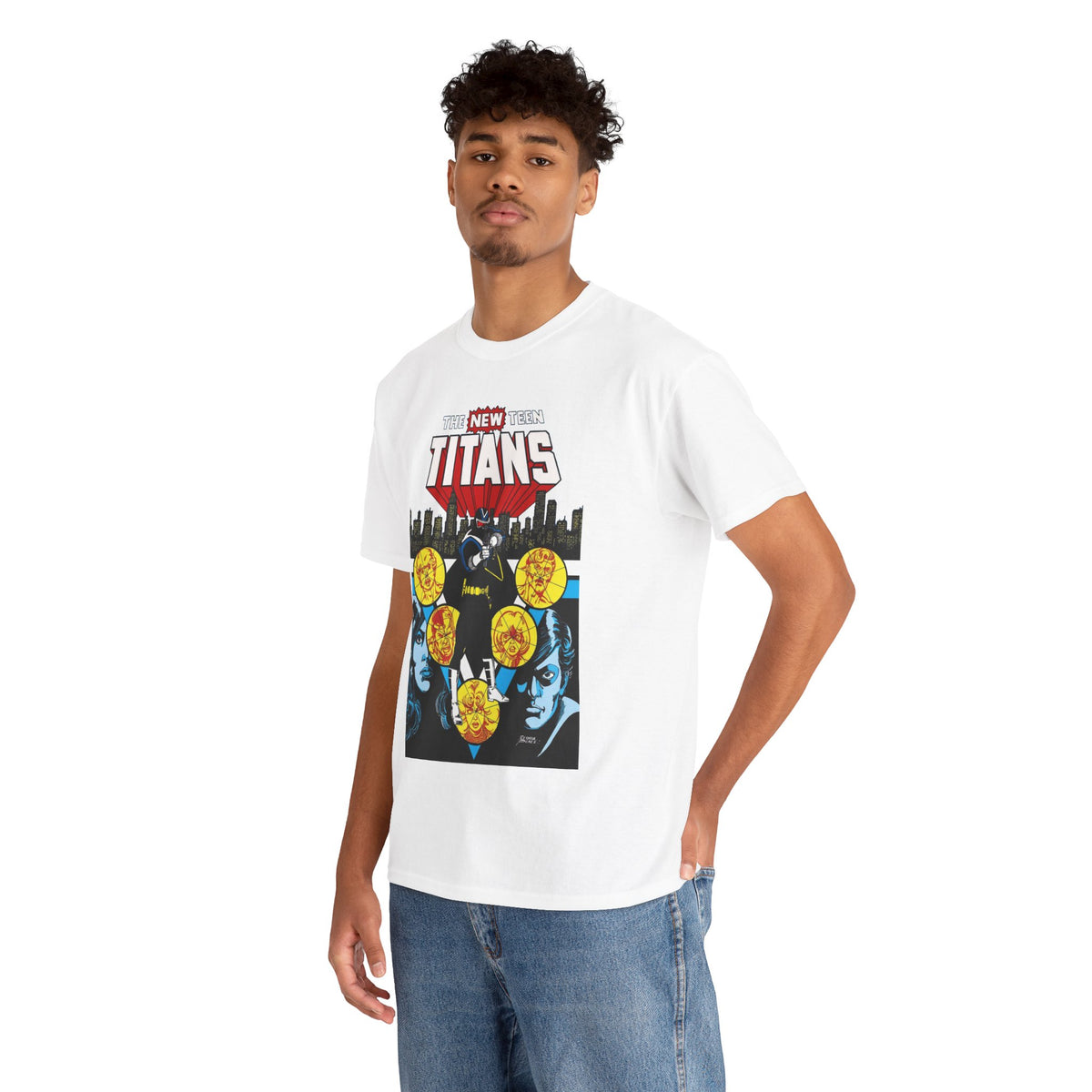 New Teen Titans T-Shirt - George Perez Art - Vigilante, Robin, Wonder Girl - Annual #2 Cover Art - DC Comics