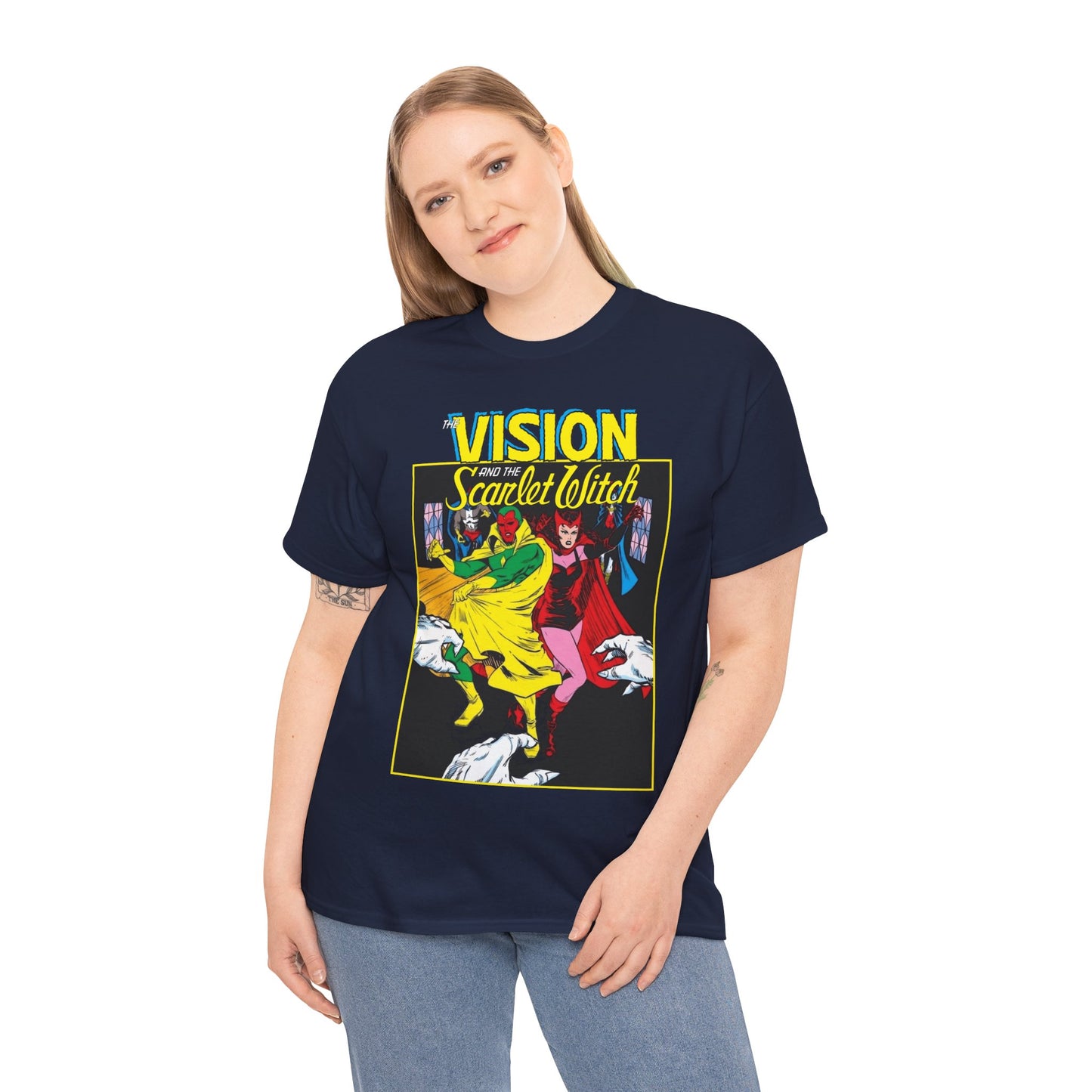 Vision & Scarlet Witch T-Shirt - Avengers Members - 1985 Cover Art - Marvel Comics
