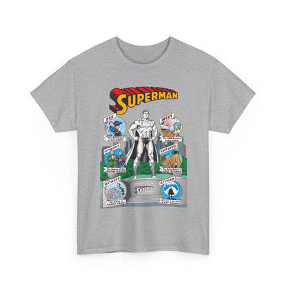 Superman T-Shirt - Curt Swan Art - Whatever Happened to the Man of Tomorrow? - Brainiac, Lex Luthor, Bizarro, Toyman, Daily Planet - Alan Moore Story - DC Comics