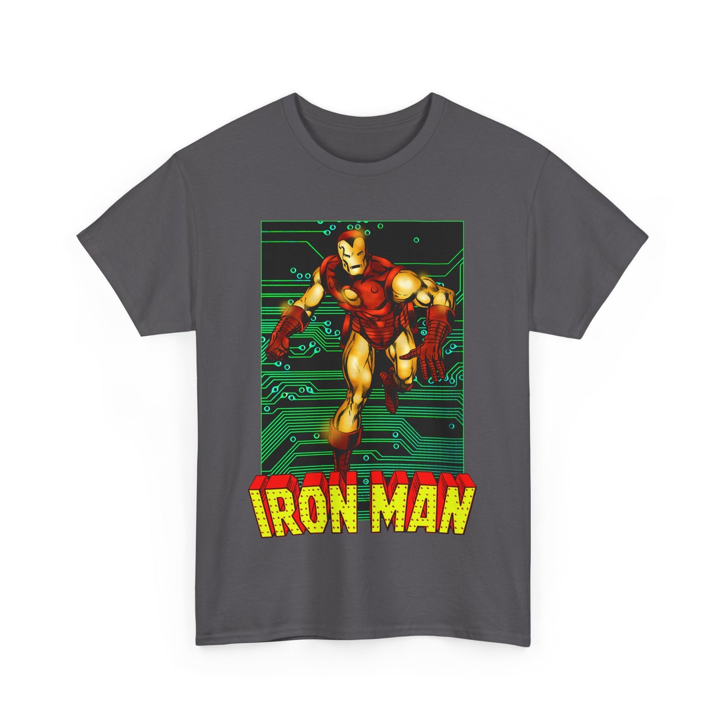 Iron Man T-Shirt - John Byrne Art - Tony Stark, Stark Industries - Avengers Member & Leader - Marvel Comics Armored Hero