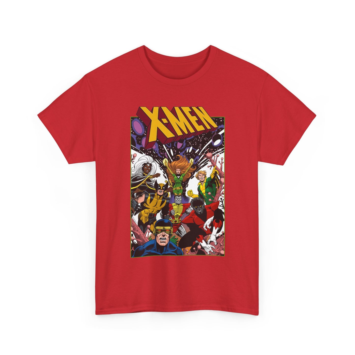 X-Men T-Shirt - Dave Cockrum Art - Phoenix, Cyclops, Storm, Wolverine, Banshee, Colossus, Nightcrawler - Marvel Comics
