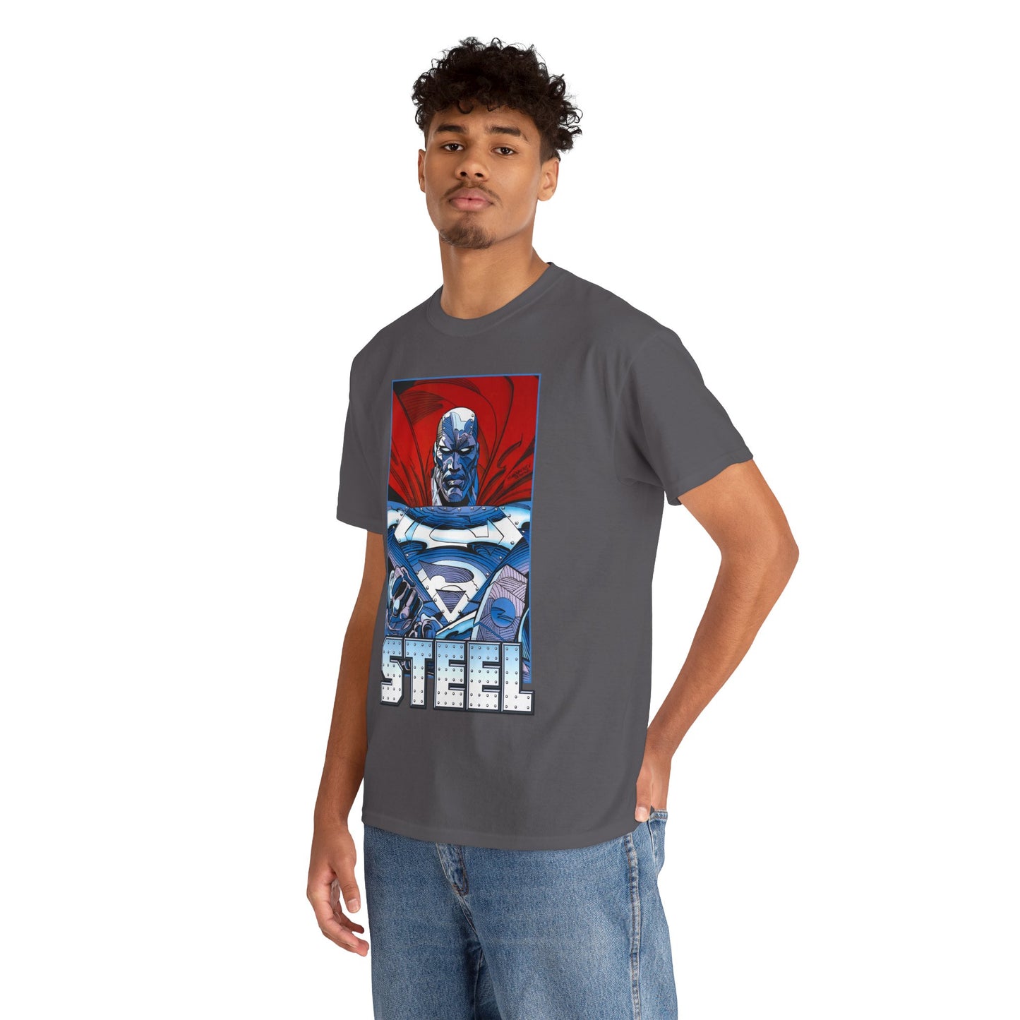 Steel T-Shirt - Superman Family - Reign of the Supermen - John Henry Irons - Steelworks - DC Comics
