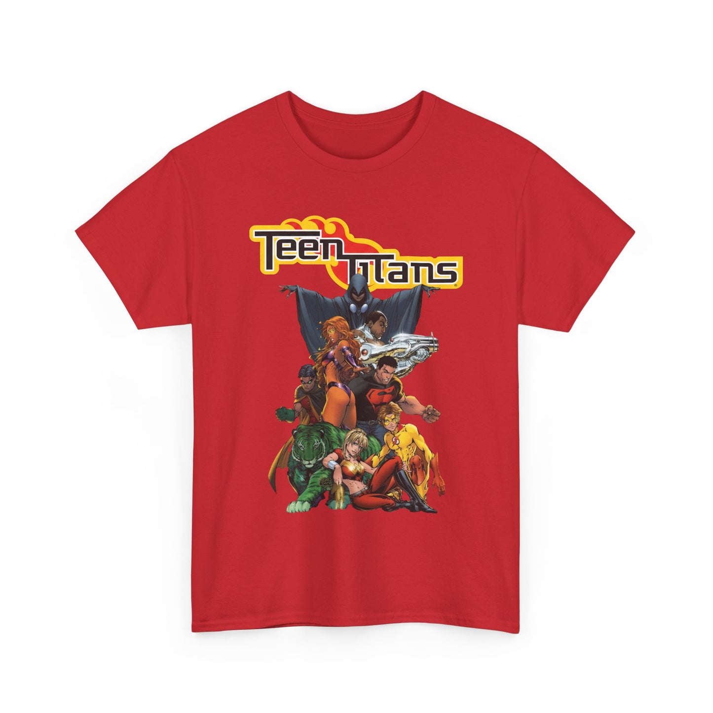 Teen Titans T-Shirt - Michael Turner Art - Cyborg, Raven, Wonder Girl, Superboy, Robin, Starfire - DC Comics