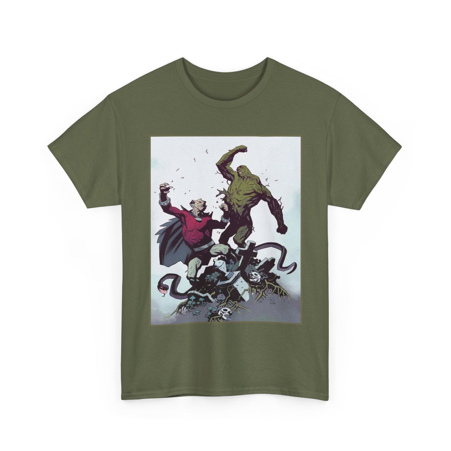 Swamp Thing & Etrigan the Demon T-Shirt - Mike Mignola Art - DC Comics