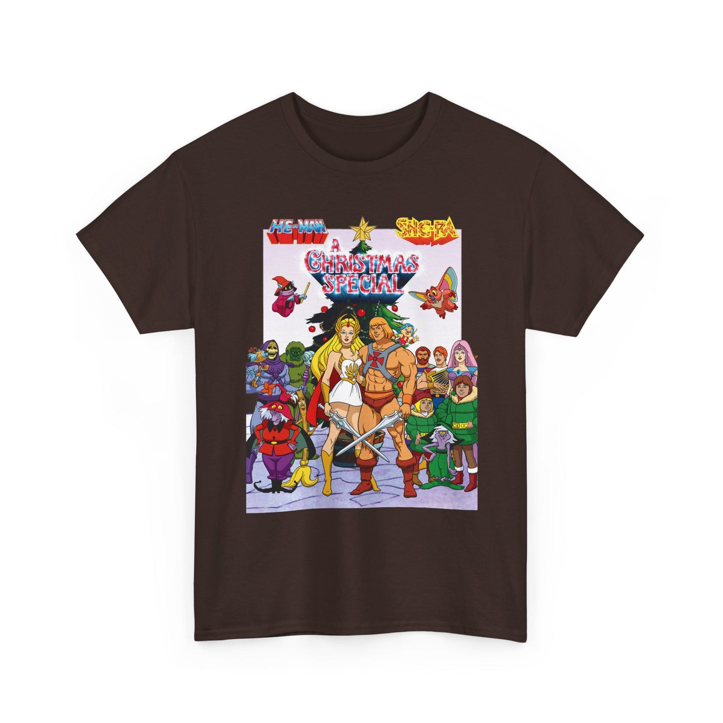 He-Man & She-Ra: A Christmas Special T-Shirt - Masters of the Universe, Princess of Power - Skeletor, Fisto, Orko, Kowl, Madame Razz - Filmation