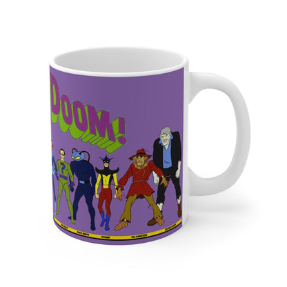 Legion of Doom Coffee Mug 11oz - Super Friends - Lex Luthor, Sinestro, Scarecrow, Grodd, Captain Cold - Hanna-Barbera - DC Comics Cartoon