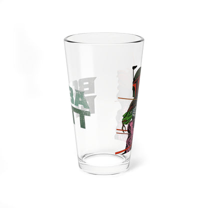 Boba Fett Pint Glass, 16oz - Star Wars, The Empire Strikes Back - SW, TESB - Bounty Hunter, Cloud City, Jango Fett - Marvel Comics Art - 1970s/1980s Comics
