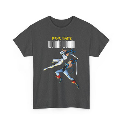 Diana Prince Wonder Woman  T-Shirt - From Diana's 1970s White Suit No-Powers Years - Bronze Age DC Comics