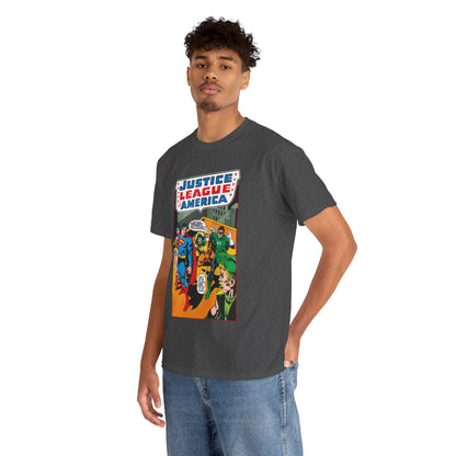 Justice League of America T-Shirt - Dick Dillin Art - Superman, Wonder Woman, Green Arrow, Green Lantern - DC Comics