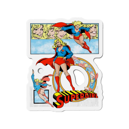 Supergirl Die-Cut Magnet - José Luis García-López Art - DC Comics Style Guide - Maid of Might - Kara from Krypton - Superman's Cousin - 3", 4", 5", 6"