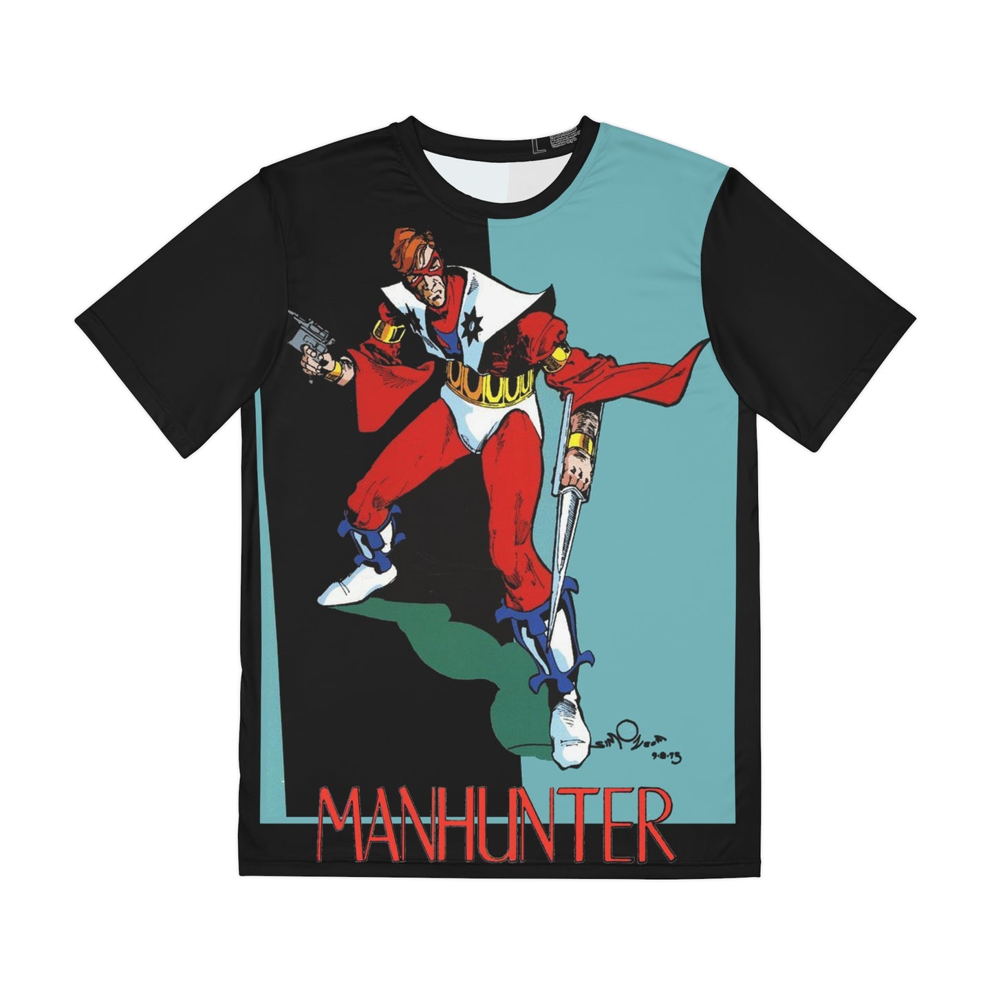 Manhunter Polyester Tee (All-Over Print) - Walt Simonson Art - DC Comics