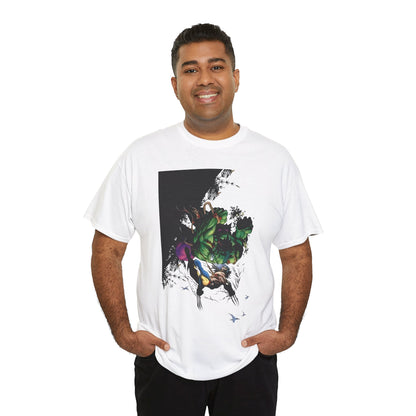 Wolverine Vs Hulk T-Shirt - Adam Kubert Art - Marvel Comics - Logan, X-Men, Bruce Banner - Great Fight Image