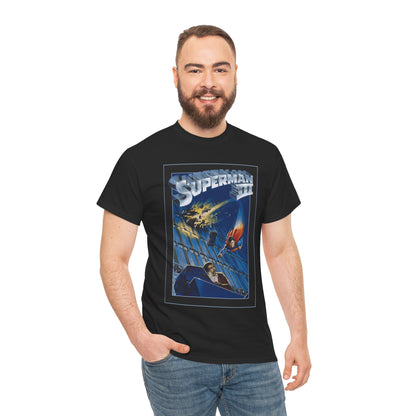 Superman III T-Shirt - Movie Poster Art - Christopher Reeve & Richard Pryor - Metropolis, Man of Steel - DC Comics