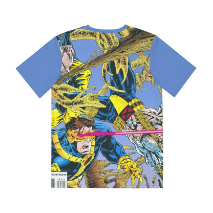 Wolverine All Over Print Tee (Polyester) - Adam Kubert Art - Phalanx Covenant - Marvel Comics (IMPROVED PLACEMENT AND PRINTING TECHNIQUES)