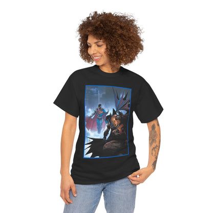 Cyborg Superman Vs Azrael Batman T-Shirt - Lee Weeks Art - Reign of the Superman, Knightfall - World's Finest Variant Cover Art - DC Comics
