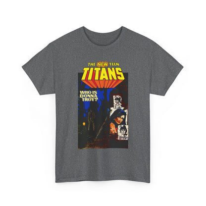 New Teen Titans T-Shirt - Classic George Perez Art - Who is Donna Troy? - Iconic Story and Cover - Robin/Dick Grayson - Popular DC Comics 1980s Series