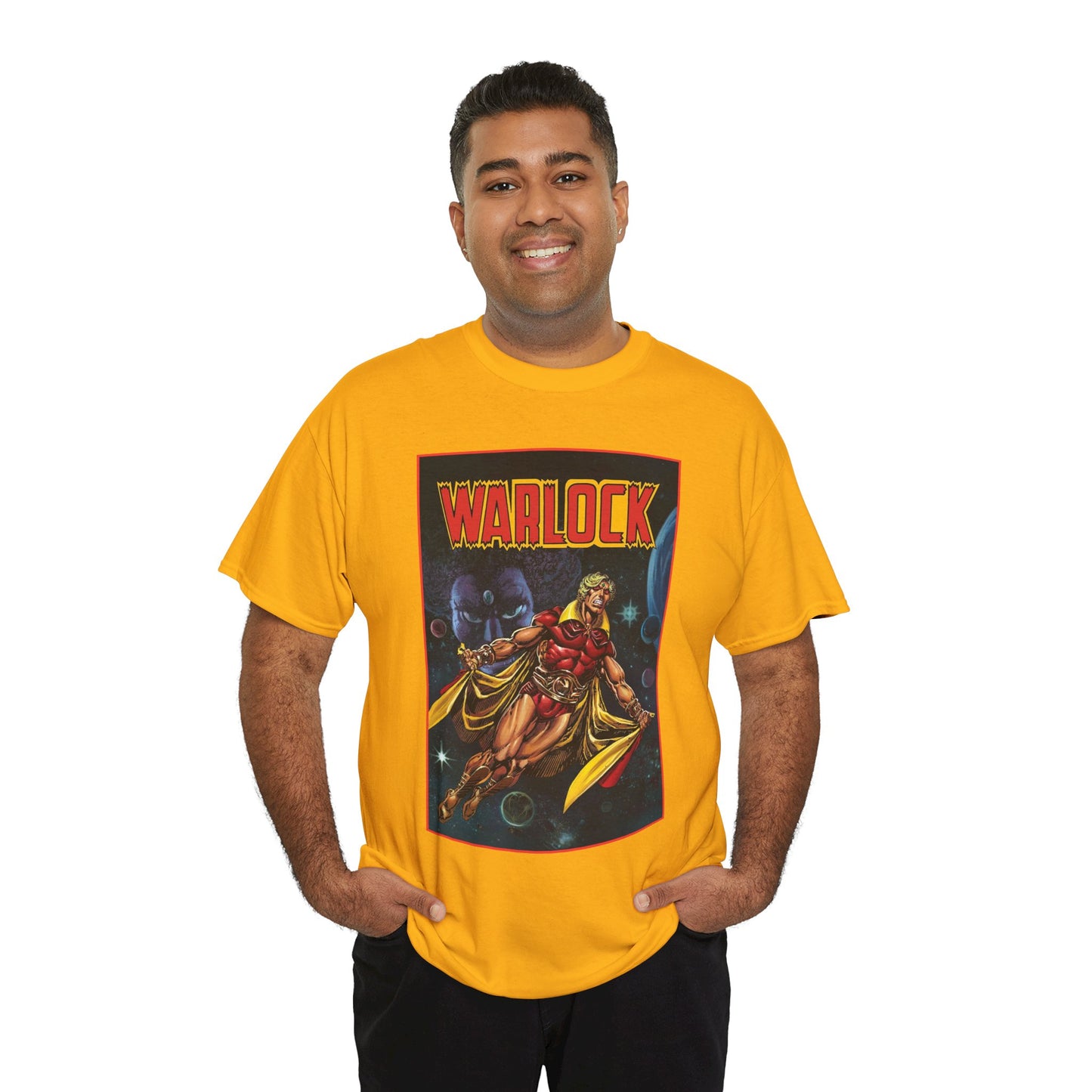 Warlock T-Shirt - Jim Starlin Art - Marvel Comics - Cosmic Superhero - The Enclave - Him