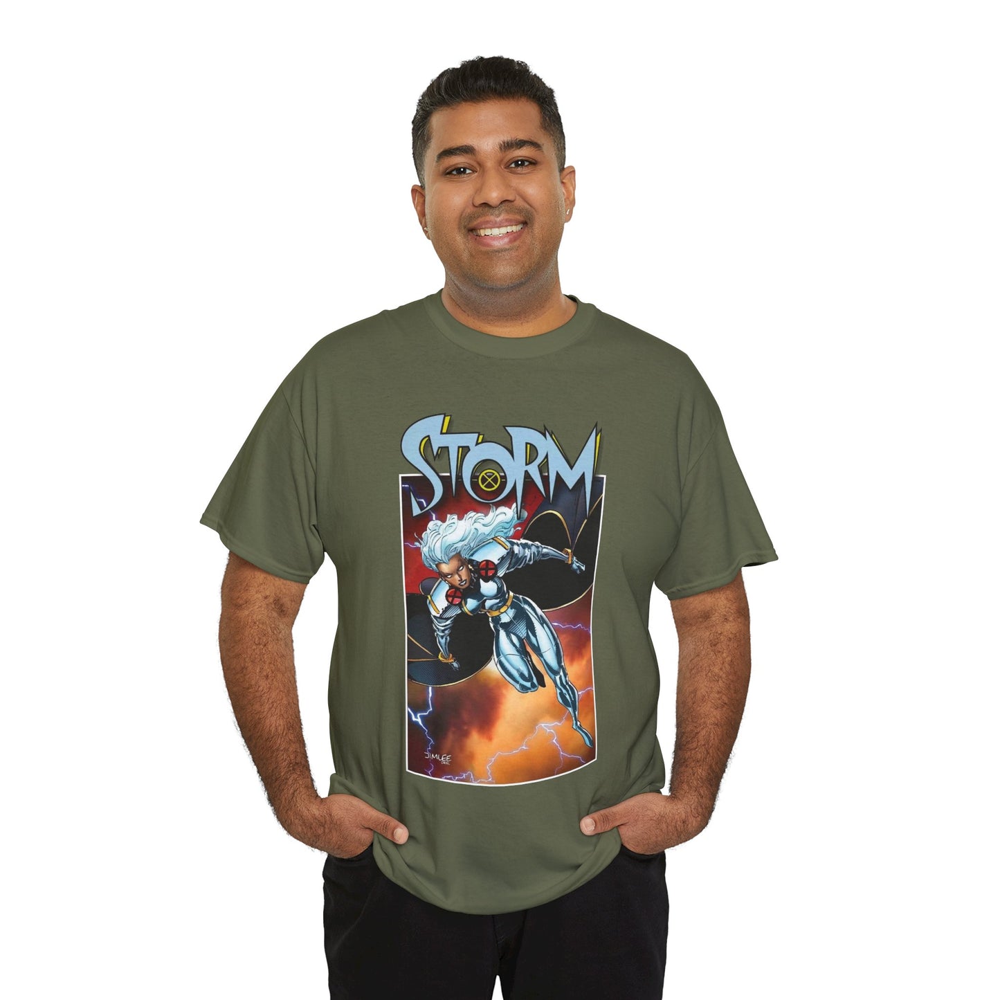 Storm T-Shirt - Jim Lee Art - Ororo - Uncanny X-Men Member & Leader - Heroic Mutant - Marvel Comics