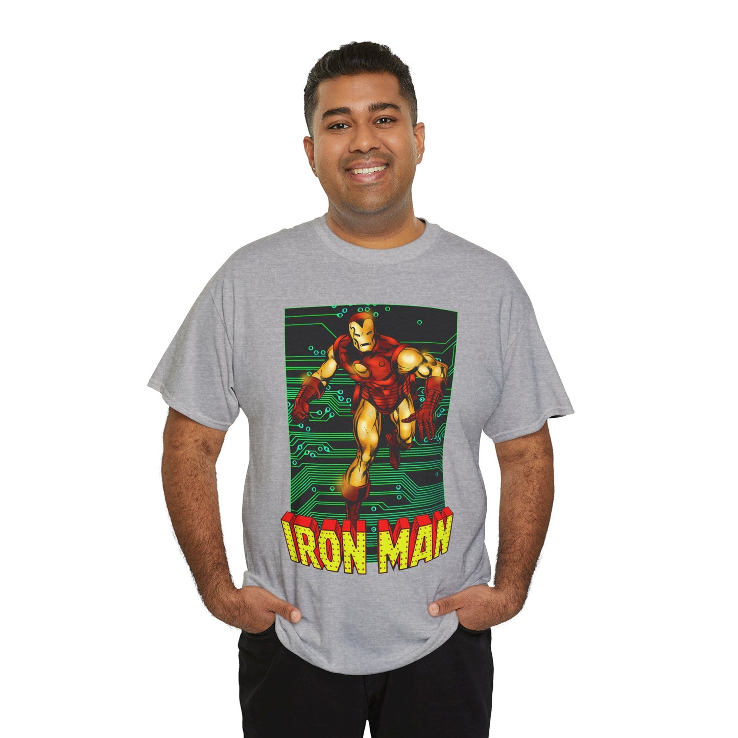 Iron Man T-Shirt - John Byrne Art - Tony Stark, Stark Industries - Avengers Member & Leader - Marvel Comics Armored Hero