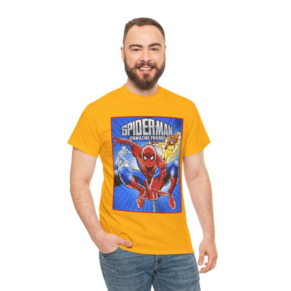 Spider-Man & His Amazing Friends T-Shirt - Firestar, Iceman - Popular 1980s Saturday Morning Cartoon - Marvel Comics