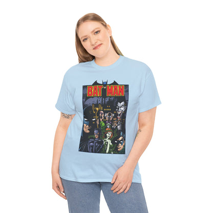 Batman T-Shirt - George Perez Art - Arkham Asylum - Joker, Catwoman, Poison Ivy, Riddler, Nightwing - DC Comics