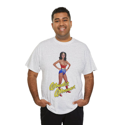 Wonder Woman T-Shirt - Lynda Carter - Popular 1970s CBS TV Show - DC Comics Character - Diana Prince, Paradise Island