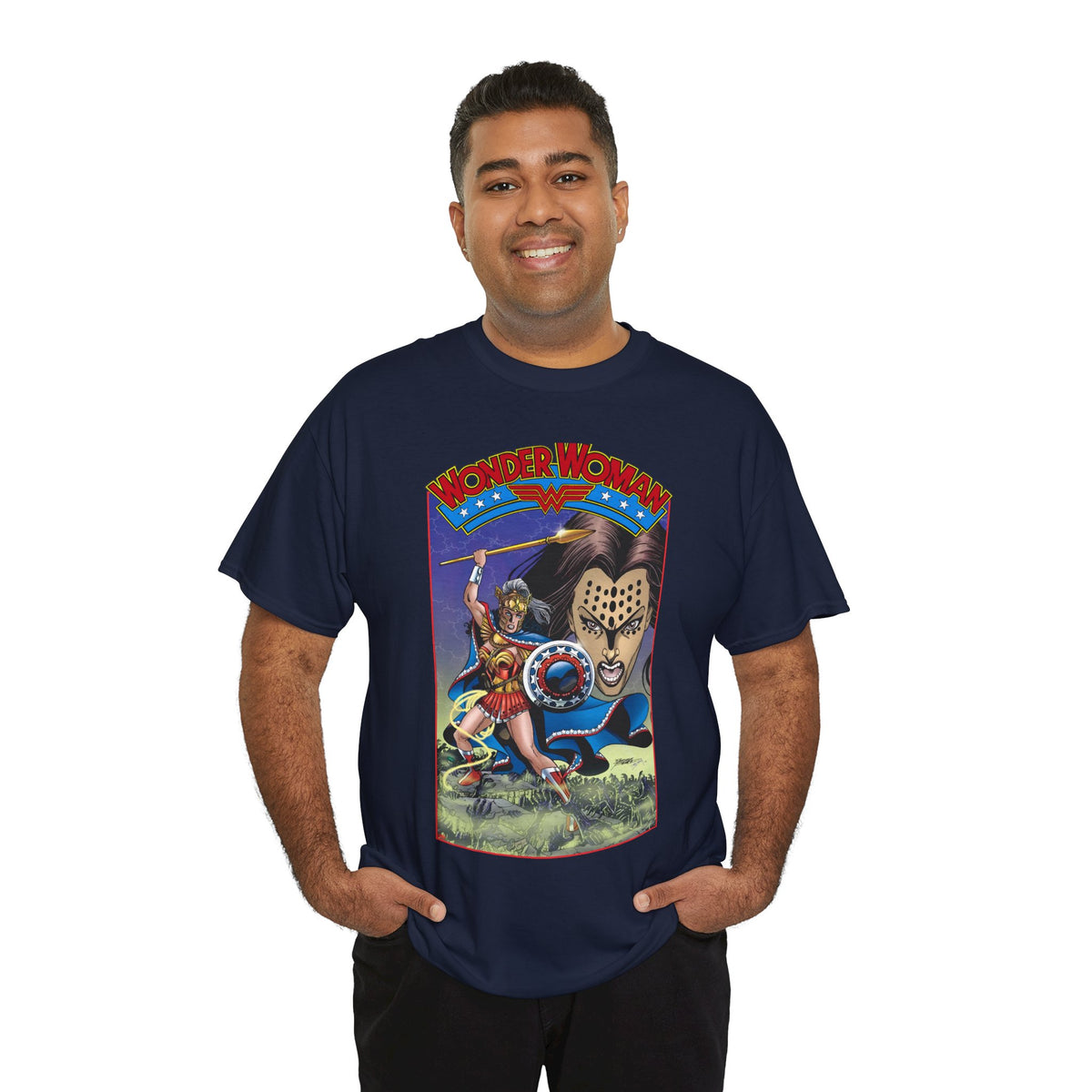 Wonder Woman T-Shirt - George Perez Art - Cheetah, 1980s - DC Comics