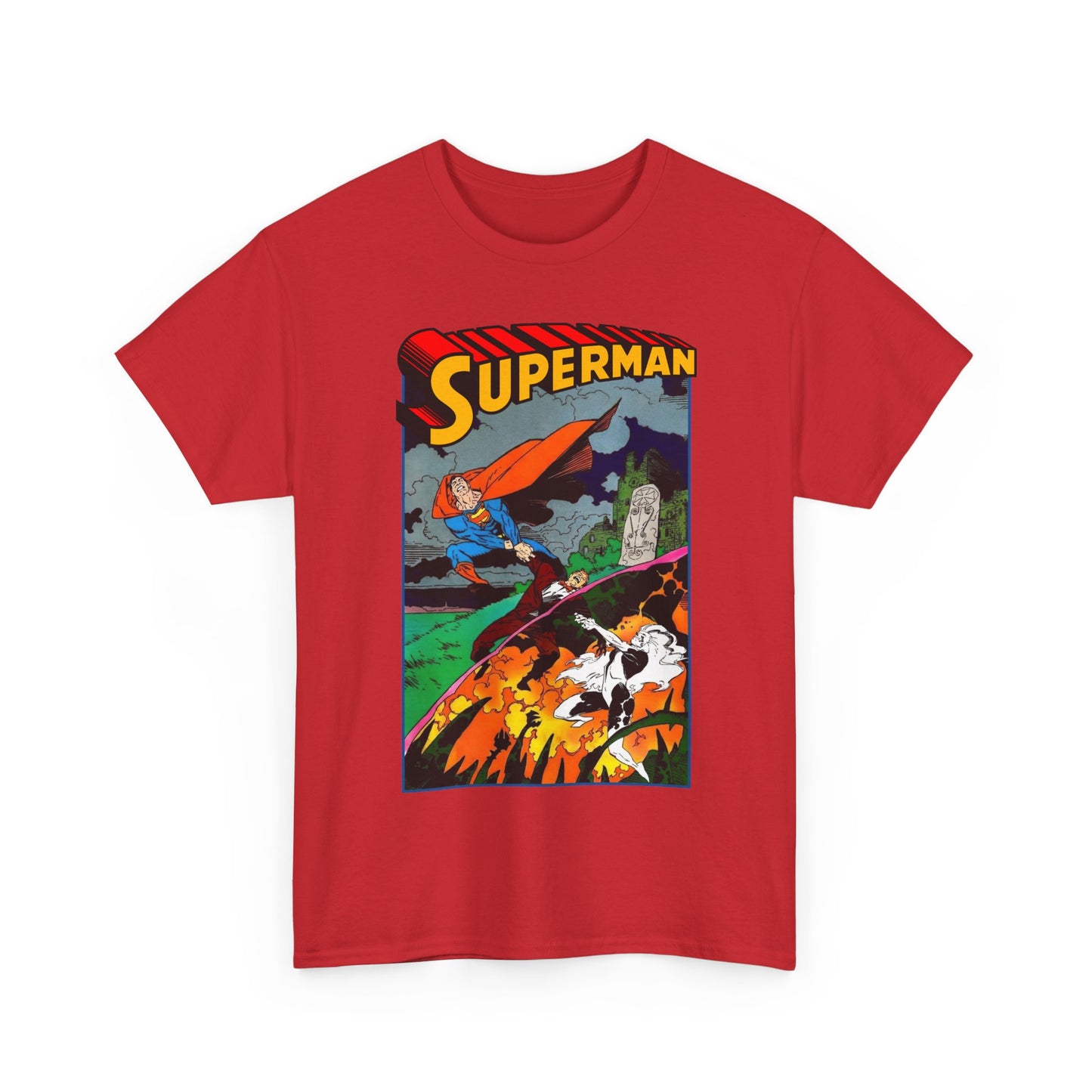 Superman T-Shirt - Mike Mignola Art - Vs Silver Banshee - DC Comics