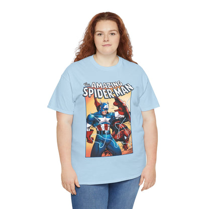 Amazing Spider-Man & Captain America T-Shirt - Todd McFarlane Art - Marvel Comics