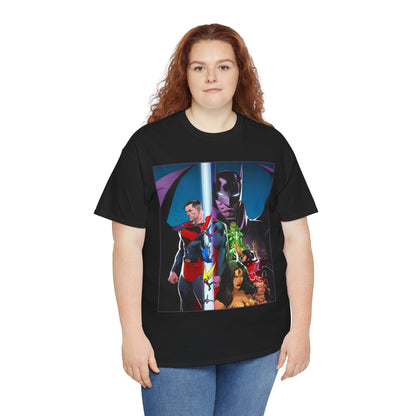 Kingdom Come T-Shirt - Dan Mora Art - Batman/Superman World's Finest Cover - Superman, Batman, Wonder Woman, Green Lantern, Robin, Flash - DC Comics
