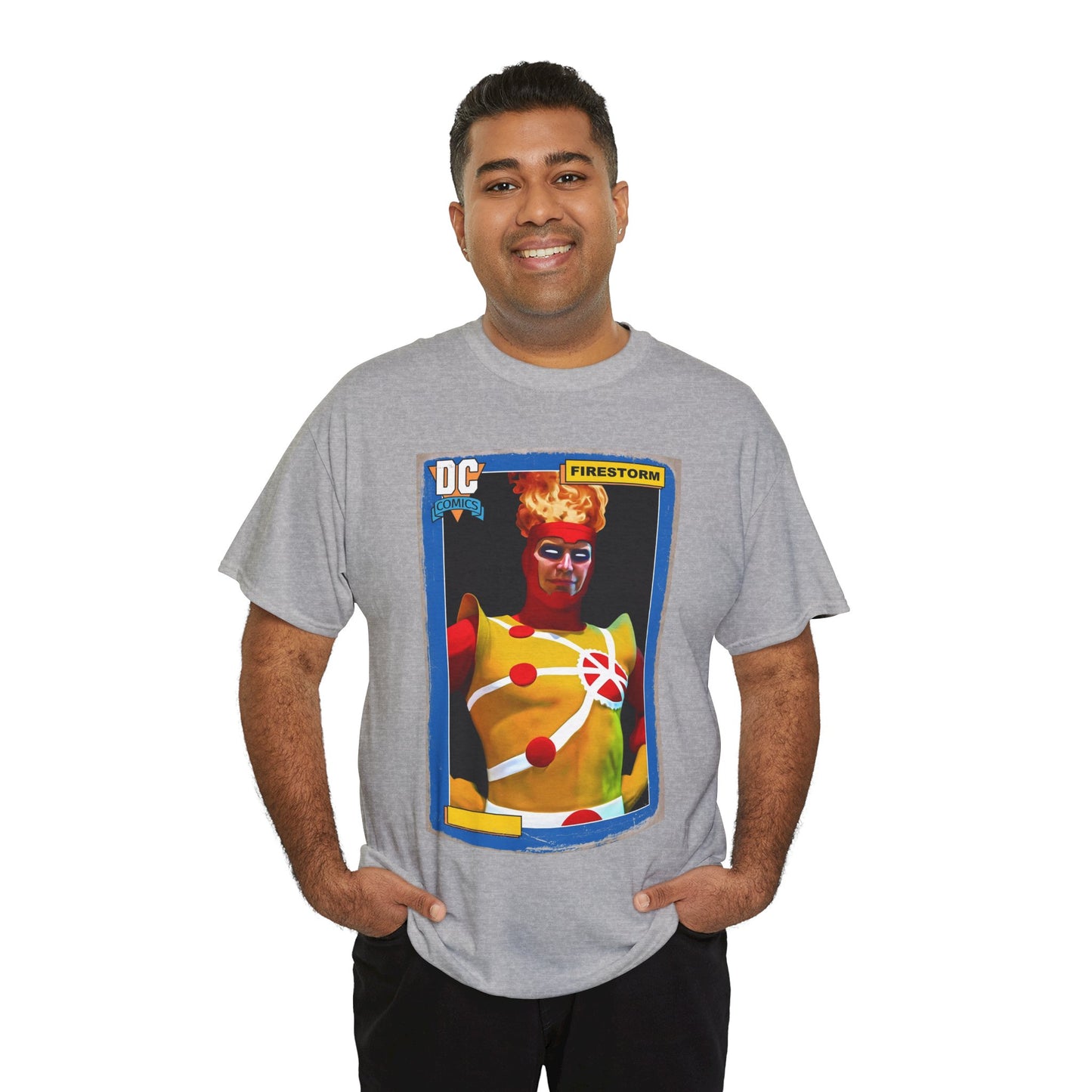 Firestorm T-Shirt - Mark Spears Art - DC Universe Trading Card Homage - Ronnie Raymond - DC Comics