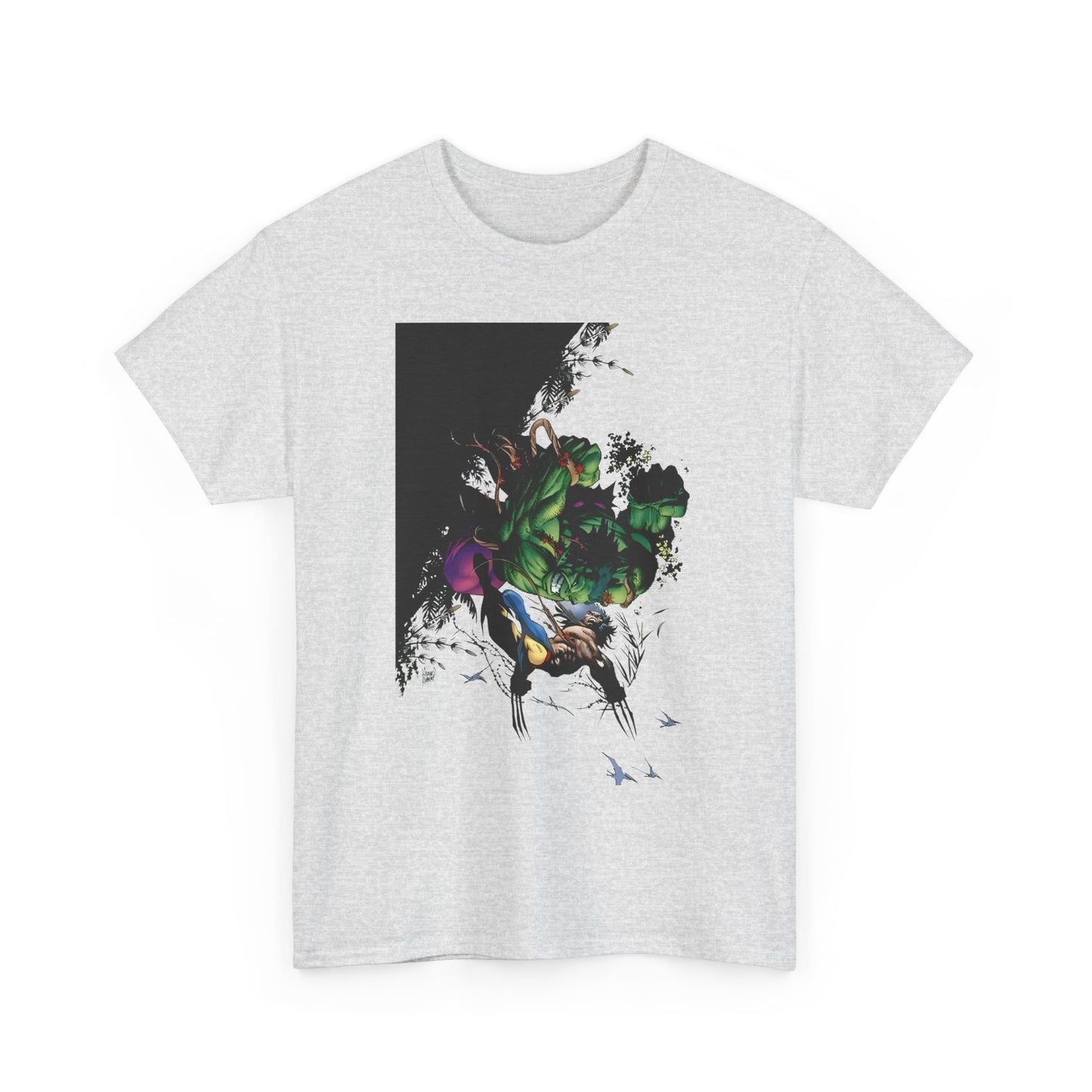 Wolverine Vs Hulk T-Shirt - Adam Kubert Art - Marvel Comics - Logan, X-Men, Bruce Banner - Great Fight Image