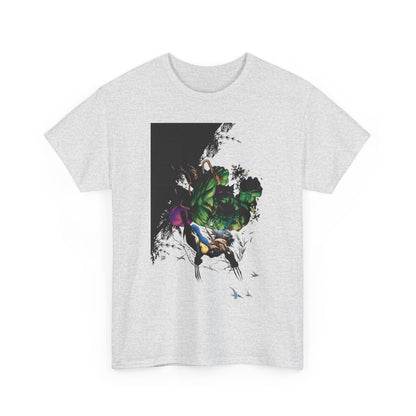 Wolverine Vs Hulk T-Shirt - Adam Kubert Art - Marvel Comics - Logan, X-Men, Bruce Banner - Great Fight Image