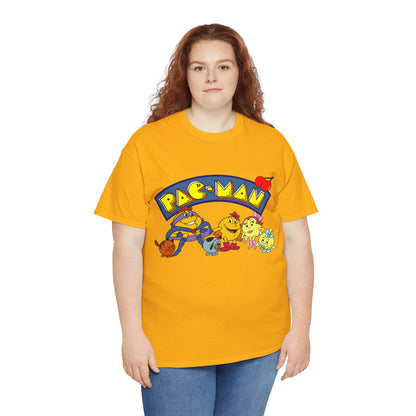 Pac-Man T-Shirt - Ms Pac-Man, Baby Pac - Hanna-Barbera Saturday Morning Cartoon - Popular 1980s TV Animation