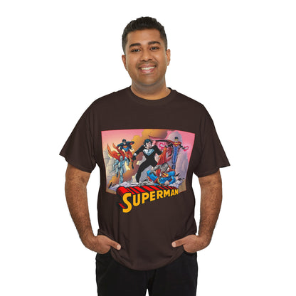 Superman T-Shirt - Tom Grummett Art - Death & Return - Steel, Cyborg, Eradicator - DC Comics