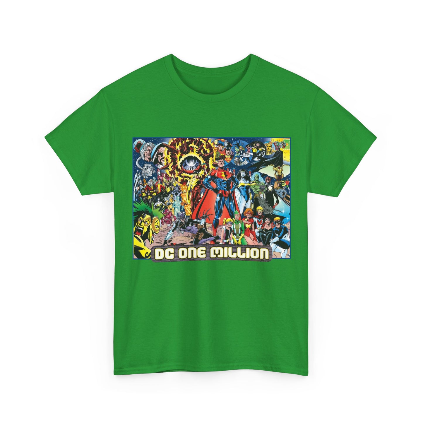 DC One Million T-Shirt - Phil Jimenez Art - Future Versions of Superman, Batman, Wonder Woman, Green Lantern, Flash - DC Comics