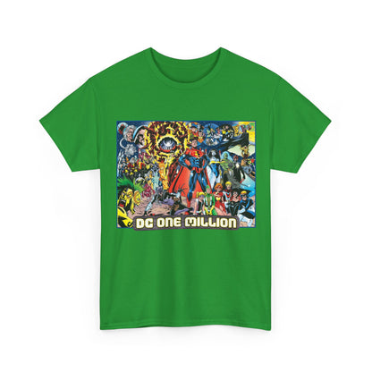 DC One Million T-Shirt - Phil Jimenez Art - Future Versions of Superman, Batman, Wonder Woman, Green Lantern, Flash - DC Comics